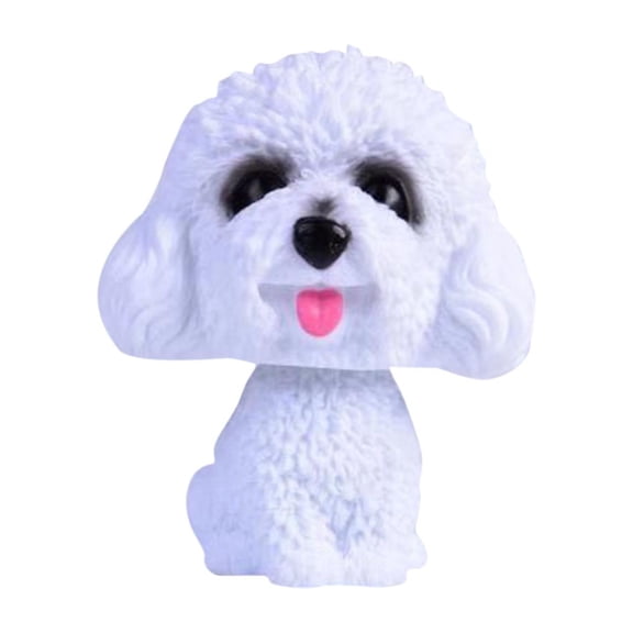 Bobble Head Dog Funny Shaking Head Dog Figurine for Car Vehicle Desktop Style A