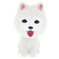 thumbnail image 1 of Bobble Head Dog Samoyed Figurine Bobbling Head Puppy Car Vehicle Ornament, 1 of 8