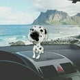 thumbnail image 1 of Bobble Head Dogs Bobbing Heads Car Dash Puppy Car Decoration, Puppy Car Interior Bobble Ornaments, Dashboard Car Decorations, Cool Bobble Car Ornaments, Truck Car Ornaments (Spotted Dog), 1 of 8