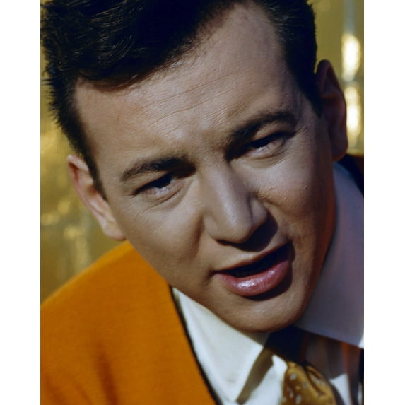 Bobby Darin Close Up Portrait In Orange Outfit 24X36 Classic Hollywood Poster