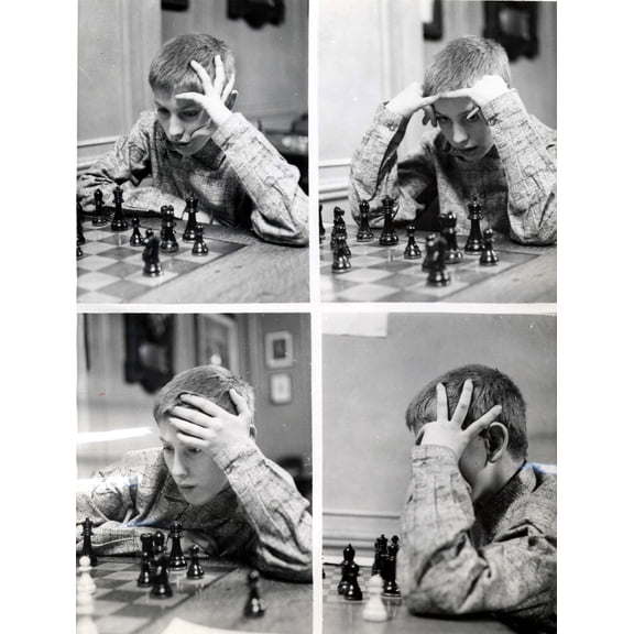 Bobby Fischer-Competing In A Chess Tournament In Brooklyn History (18 x 24)
