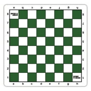 Bobby Fischer Tournament Roll Up Chess Board 20 in. - Green Mousepad Style