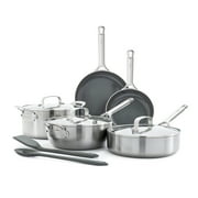 GreenPan Bobby Flay 10-Piece Stainless Steel Ceramic Nonstick Cookware Set