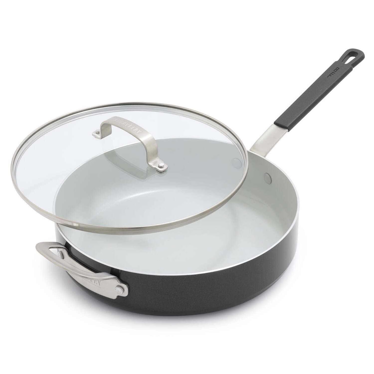 Bobby Flay by GreenPan Professional Ceramic Nonstick 4.5-Quart Sauté Pan with Lid in Graphite