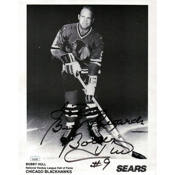 Bobby Hull Signed Autographed 8X10 Photo Blackhawks Vintage Promo JSA AL41183