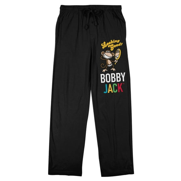 Bobby Jack Looking Good! Men's Black Sleep Pajama Pants-Medium