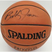 Bobby Jones Autographed Spalding NBA Leather Game Basketball Philadelphia 76ers Beckett BAS QR #BS30418