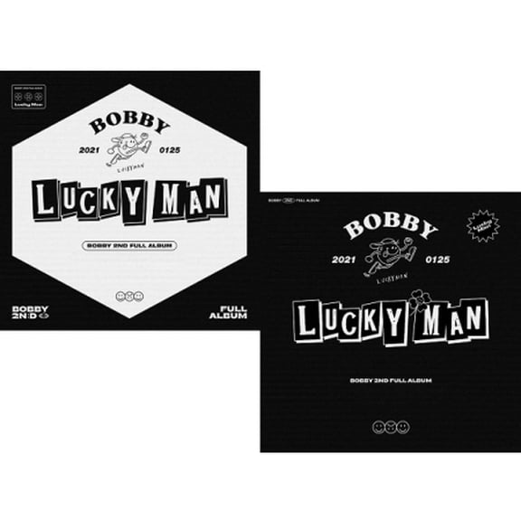 Bobby - Lucky Man (incl. 80pg Photobook, 32pf DIY Book , Sticker, Photocard, Folded Poster, Magnetic Coupon, 4pc Sticker Set, 4pc Postcard Set + Lenticular Photocard) - Music & Performance - CD