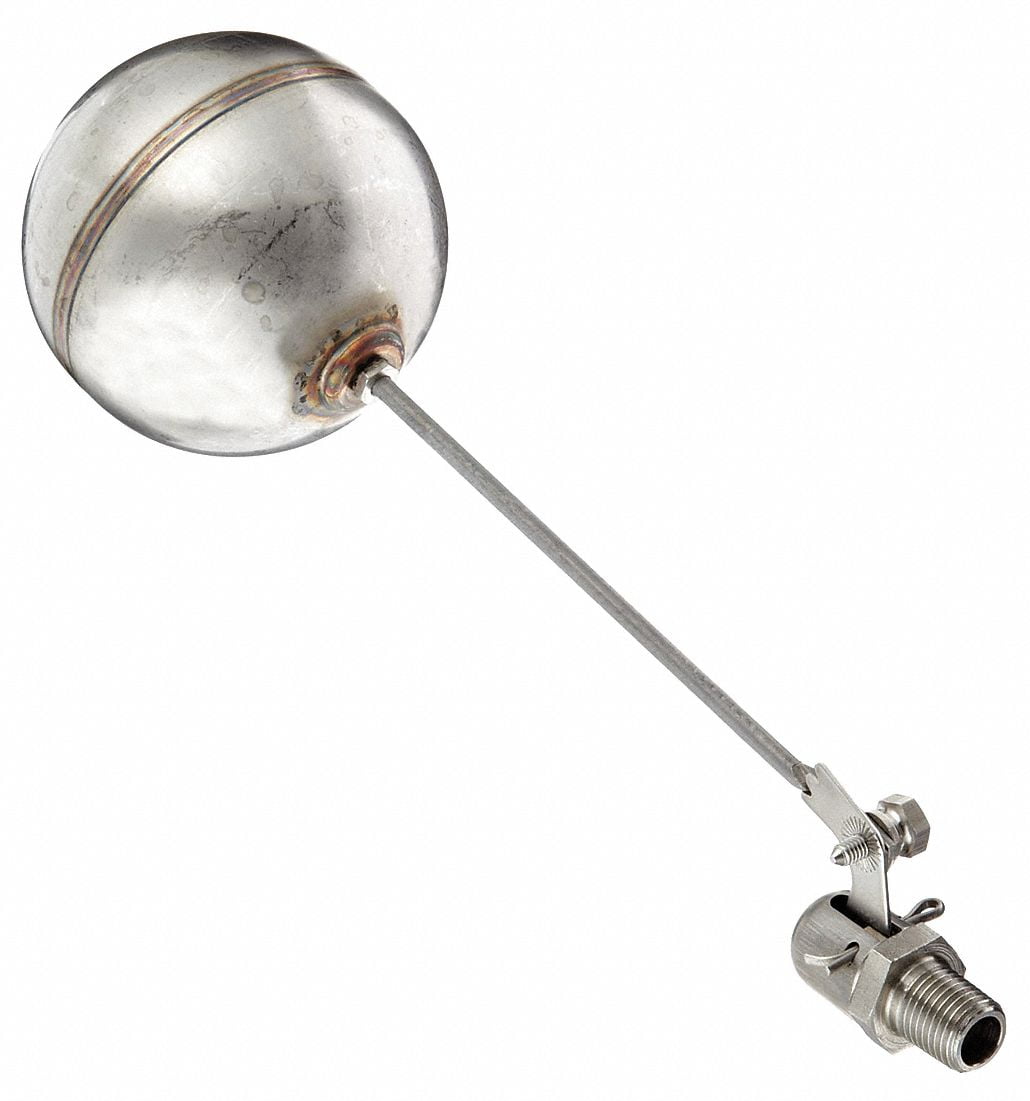 Bobby Mini Float Valve,1/4 In,SS/Viton RM262N