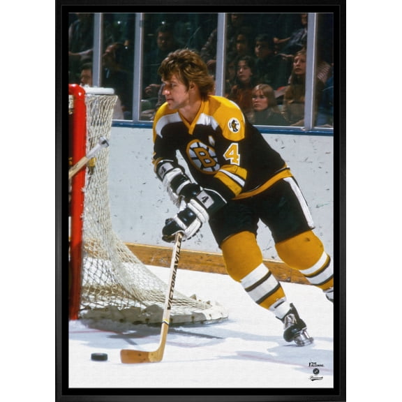Bobby Orr 20x29 Framed Canvas Bruins Action-V - Officially Licensed NHL Wall Art