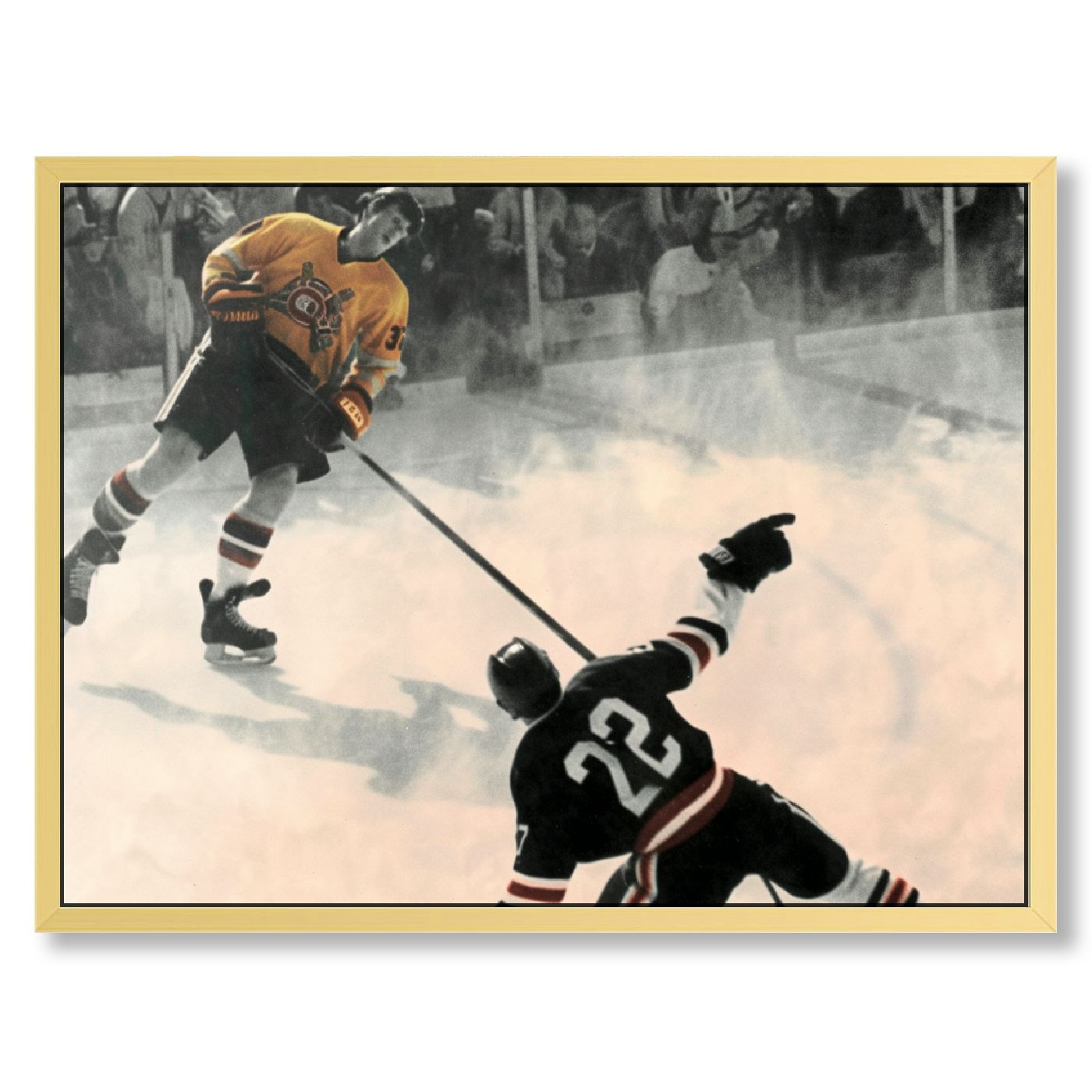 Bobby Orr The Flying Goal Art Hockey Greats Canvas Art Poster and Wall Art Picture Print Modern ...