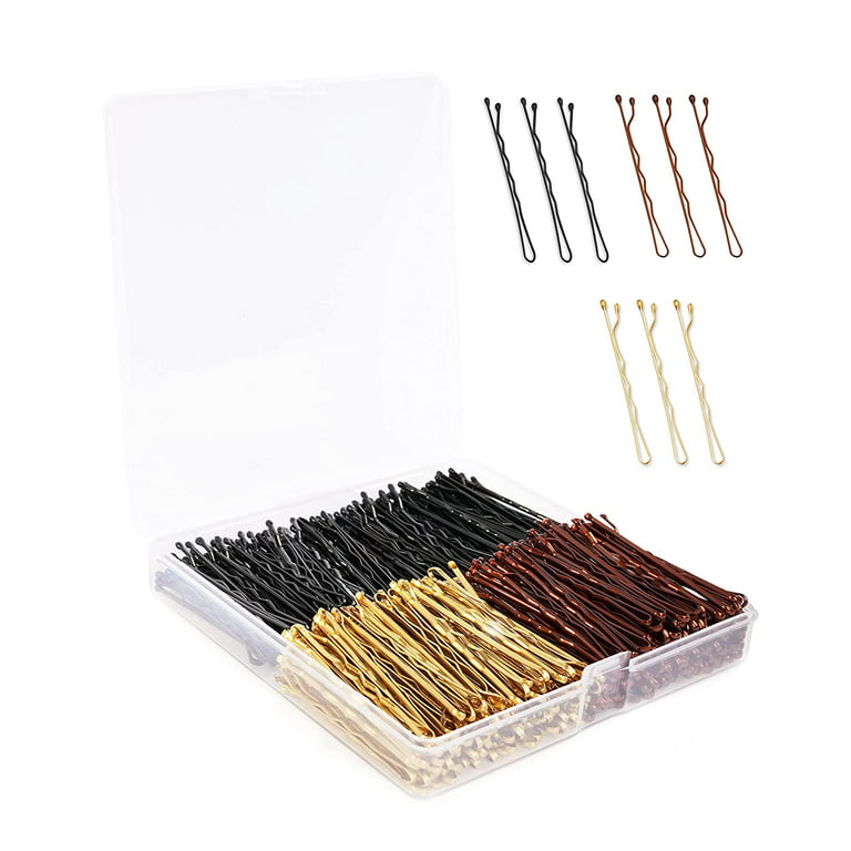 Bobby Pin, 360 Pcs Bobby Pins, 2 Inch Premium Bobby Pins Black, Brown and  Blonde, Secure Hold Bobby Pins with Store Box, Hair Pins for Women and  Girls 