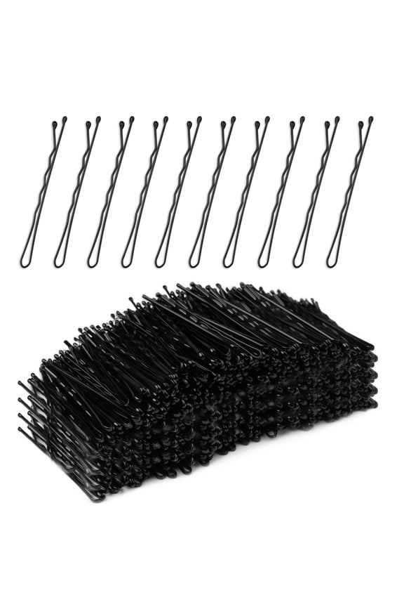 Bobby Pins Black, 500 Pcs Black Bobby Pins, 2 Inch Premium Bobby Pin, Secure Hold Bobby Pins with store box, Hair Pins for Women and Girls