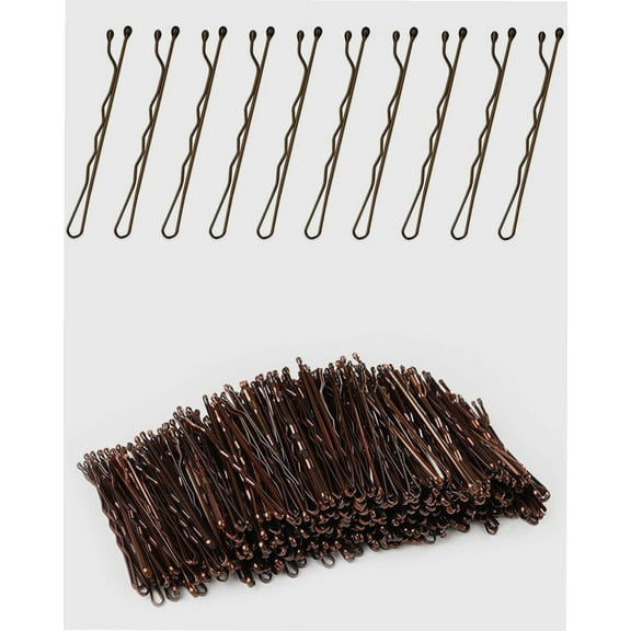 Bobby Pins Brown, 360 Pcs Brown Bobby Pins, 2 Inch Premium Bobby Pin, Secure Hold Bobby Pins with store box, Hair Pins for Kids, Girls and Women