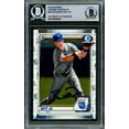 thumbnail image 1 of Bobby Witt Jr. Autographed 2020 1st Bowman Chrome Rookie Card #BCP-25 Kansas City Royals Beckett BAS 216346, 1 of 2