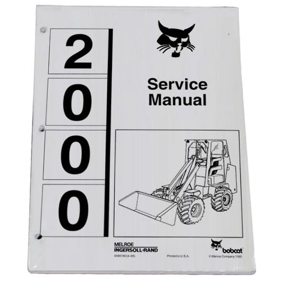 Bobcat 2000 Wheel Loader Workshop Repair  Service Manual - Part Number # 6566180