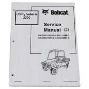 Bobcat 2200 Utility Vehicle Workshop Repair Service Manual - Part Number # 6903129