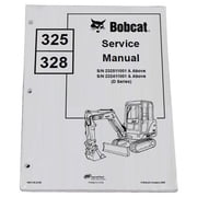 Bobcat 325, 328 Compact Excavator Workshop Repair Service Manual - Part Number # 6901138