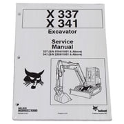 Bobcat 337, 341 Compact Excavator Workshop Repair Service Manual - Part Number # 6900380