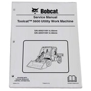 Bobcat 5600 Utility Vehicle Workshop Repair Service & Operators Owners - Part Number # 6904209 & 6904207