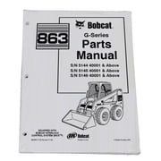 Bobcat 863 Skid Steer Parts Catalog - Part Number # 6900954