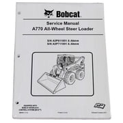 Bobcat A770 All Wheel Steer Loader Workshop Repair Service Manual - Part Number # 6989480