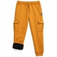 thumbnail image 1 of Bobcat Boys Sweatpants Fleece Sherpa Lined Active Cargo Jogger Pants Sizes 8-18, 1 of 7