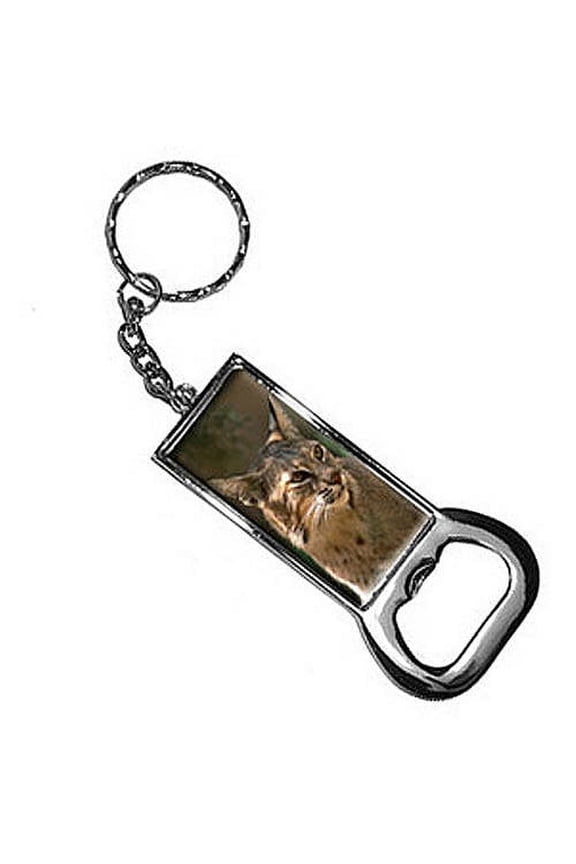 Cat Keychain Key Chain Ring Bottle Bottlecap Opener