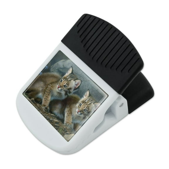 Bobcat Kittens Babies Refrigerator Fridge Magnet Magnetic Hanging Hook Note Snack Clip