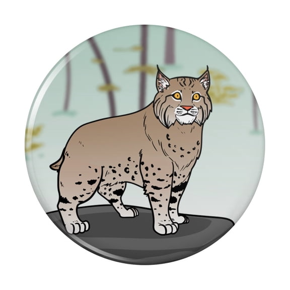 Bobcat Lynx Cat Kitchen Refrigerator Locker Button Magnet