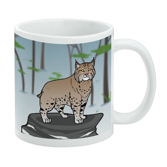 Bobcat Lynx Cat White Mug