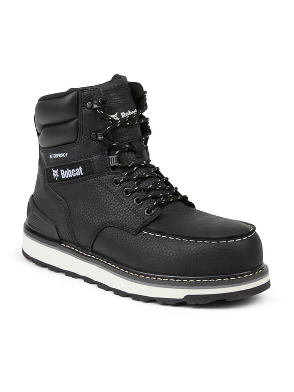 Men’s Caliber 6” Waterproof Moc-Toe Steel Toe Work Boot, Wide Available