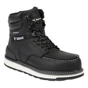 Bobcat Men’s Caliber 6” Waterproof Moc-Toe Steel Toe Work Boot, Wide Available