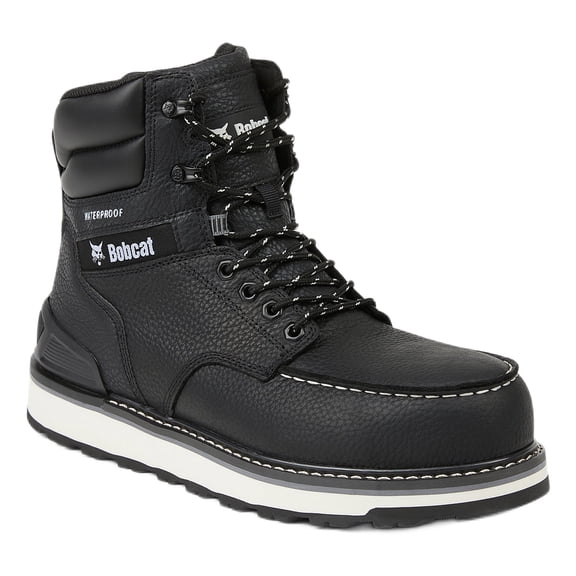 Bobcat Men's Caliber 6" Waterproof Moc-Toe Steel Toe Work Boot, Wide Available