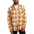 thumbnail image 1 of Bobcat Men's Flannel Shirt - Micro Polar Woven Long Sleeve Button Down Shirts for Men (Sizes: S-XL), 1 of 7