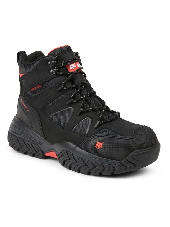 Men’s Titan Tire Tread Waterproof Steel Toe Work Boot, Wide Available