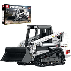 Bobcat Skid Steer Loader Building Block Set,APP Remote RC Control Loader Vehicle Construction Toy with 2.4GHz Multi-Player Mode 22004,Vehicles Gift for Kids and Collectors,1227 PCS