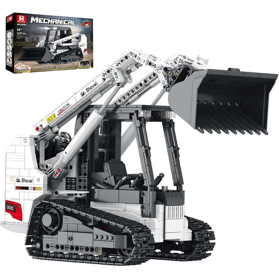 Bobcat Skid Steer Loader Building Block Set,APP Remote RC Control Loader Vehicle Construction Toy with 2.4GHz Multi-Player Mode 22004,