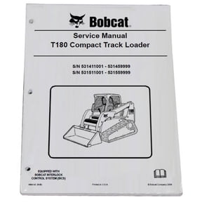 Bobcat T180 Track Loader Workshop Repair Service Manual - Part Number # 6904142