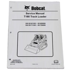 Bobcat T190 Track Loader Workshop Repair Service Manual - Part Number # 6904146