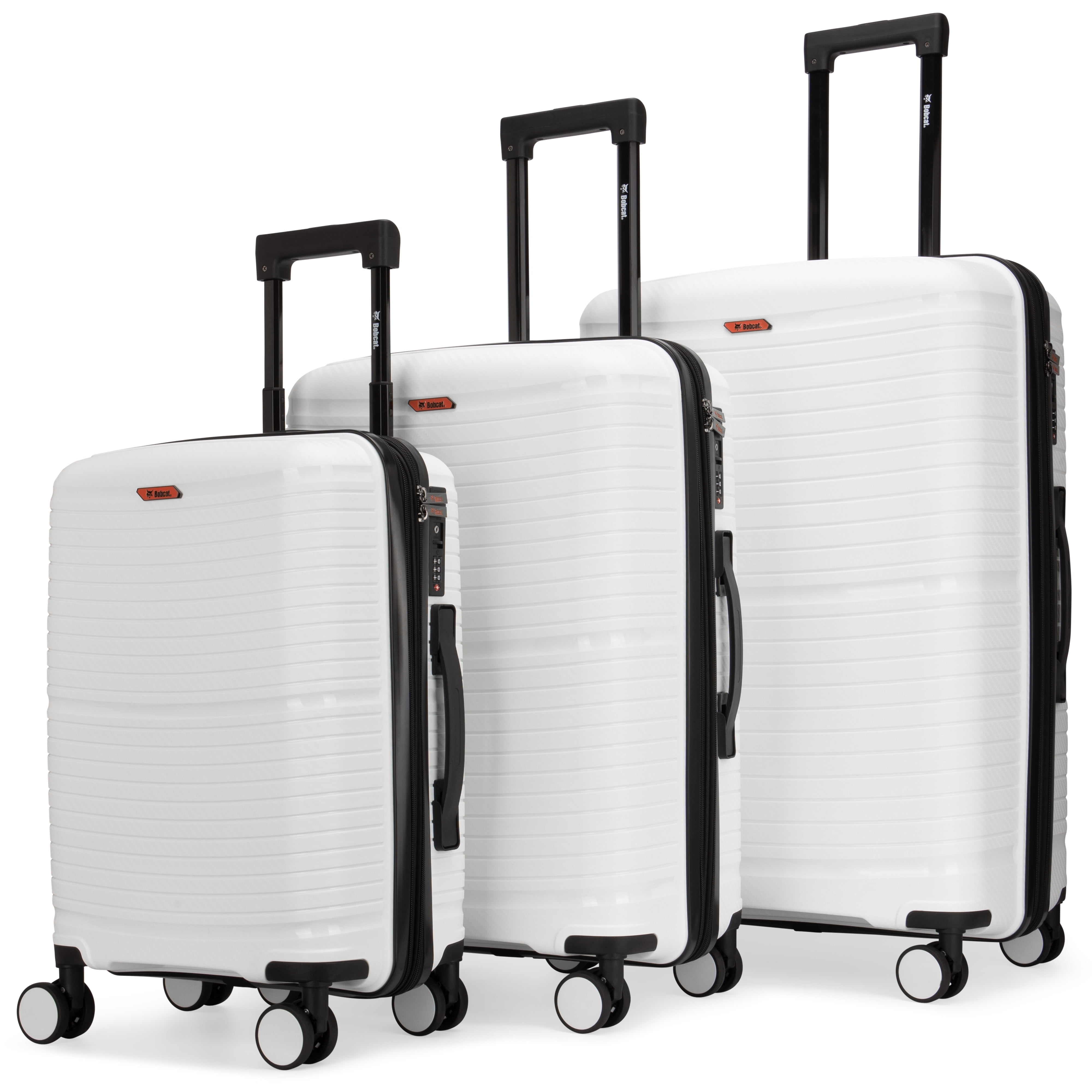Excavator 3 Piece Expandable Tough Luggage Set