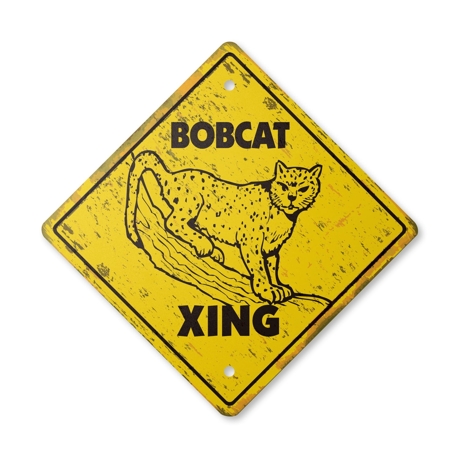 Bobcat Vintage Crossing Sign Zone Xing | Indoor/Outdoor Plastic | 17 ...