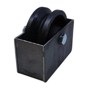 Bobco Metals 4  Cast Iron V Groove Wheel with Cover Box - 1 Piece