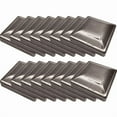 thumbnail image 1 of Bobco Metals Decorative Durable Heavy Duty Square Pressed Steel Caps 2" - 16 Pieces, 1 of 1