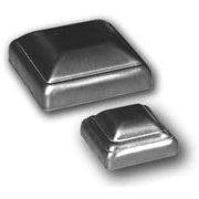 Bobco Metals Decorative Durable Heavy Duty Square Pressed Steel Caps 4 - 2 Pieces