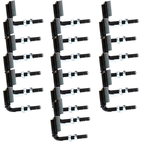 Bobco Metals J Bolt Steel 5/8" Gate Hinges, Capacity: 150 lb x 20 Pieces