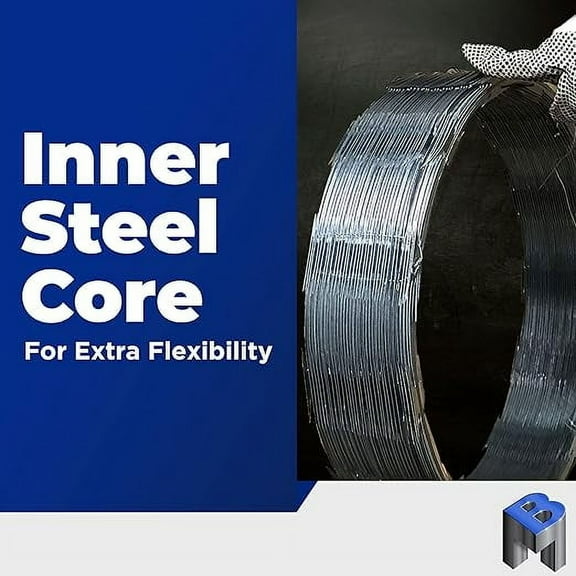 Bobco Metals Steel 18" CBT-65 Razor Wire, Gray - 50 Feet per Roll - 33 Loops Coil - 1 Pack