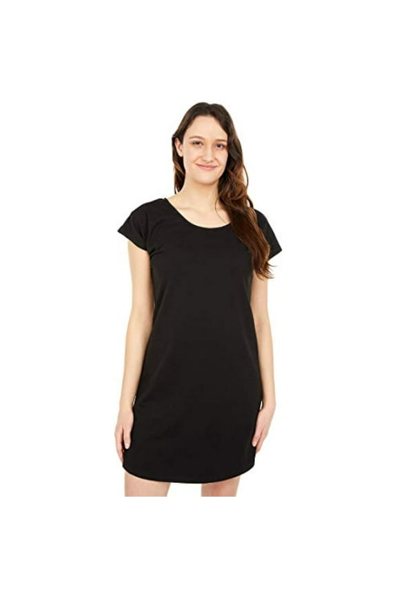 Cross-Back Dress Black MD