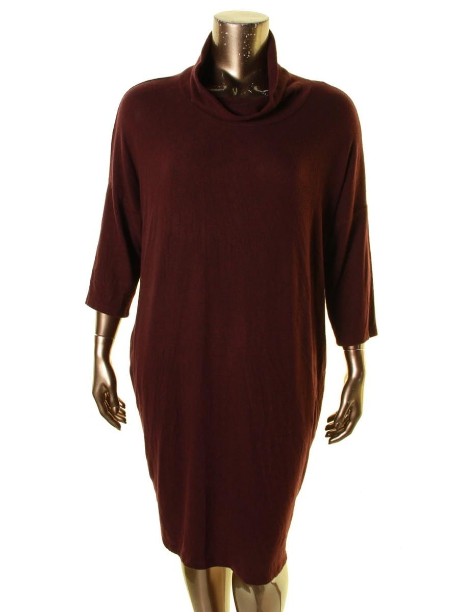 Bobeau Womens Plus 3/4 Sleeves Cowl Casual Dress Bobeau Womens Plus 3/4 Sleeves Cowl Casual Dress