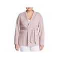 thumbnail image 1 of Bobeau Womens Plus Baron Knit Office Blazer Pink 1X, 1 of 2